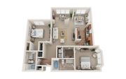 2x2F- View at Legacy Oaks Apartments in Knightdale North Carolina NC Near Raleigh