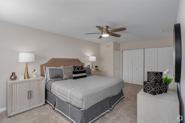 2BR, 1.5BA - 1,250SF - Primary Bedroom - Standard