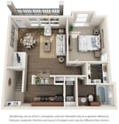 1 dormitorio | 1 baño | 787 pies cuadrados | Garaje adjunto | Nivel 2