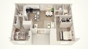 Two Bedroom, Two Bathroom