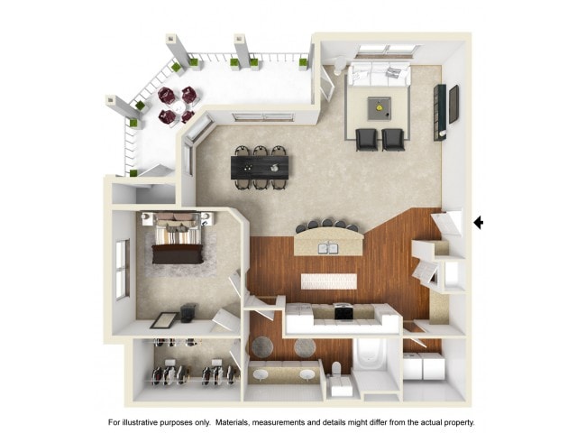 O'Shea 3rd Floor - One Bedroom One Bath - O'Shea - 3rd Floor