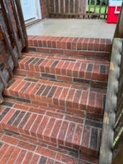 Brick Steps to Front Door - 300 Chuckwood Rd
