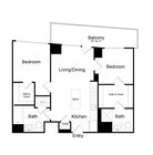 Serenity - B15 - 2 Beds - 2 Baths - 863 Sq. ft.