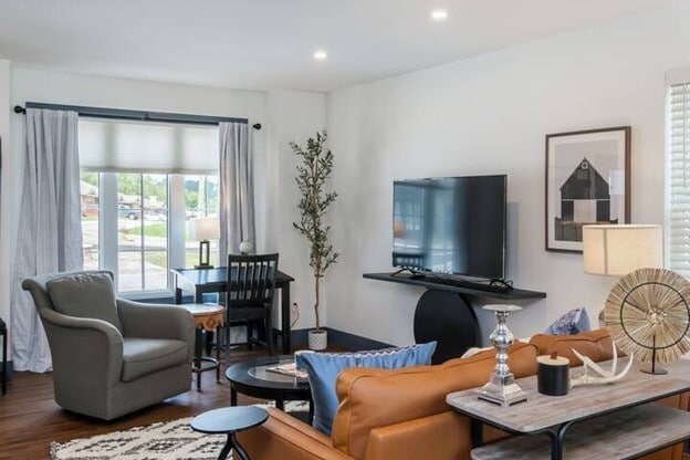 Living Room - Elevate Townhomes