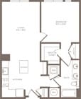 A3 -1x1 floor plan Linea Midtown