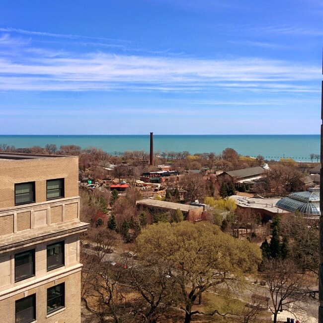 View from living room windows - 2052 N Lincoln Park W Unit 1303