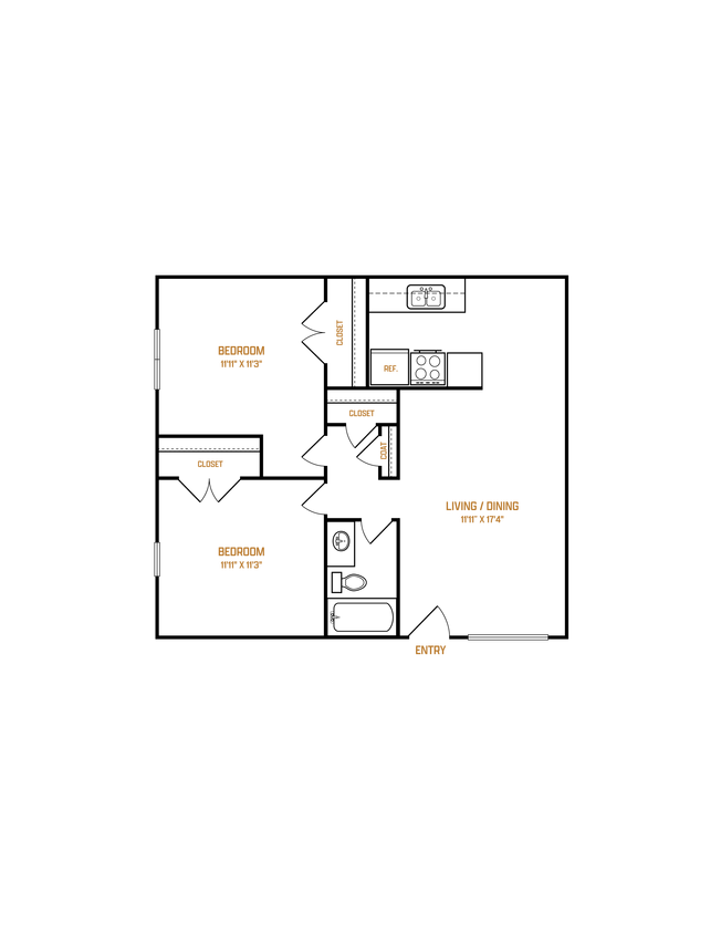 Palmilla_Floor_Plans_B1-2B1B-800SF.png - B1 Renovated