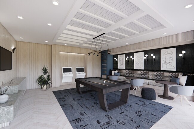 From arcade games to billiards and relaxed lounge seating, our elevated rec space is designed for connection and easy enjoyment