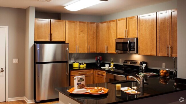 Contemporary Kitchens With Custom Cabinetry - The Madison at Ballston Station Rental