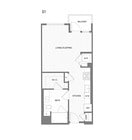 Studio floor plan Broadstone Mission Valley