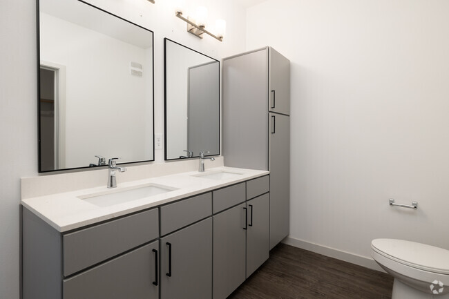 2BR, 2BA - 1,226SF - Primary Bathroom - Rewind at Crest Apartments