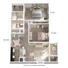 Cove: 2 Bed, 2 Bath | 975 SF