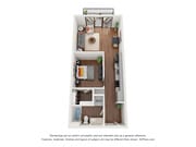 Nova Solstice 1 BD / 1 BA Floor Plan
