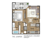 1 Bedroom, 1 Bathroom