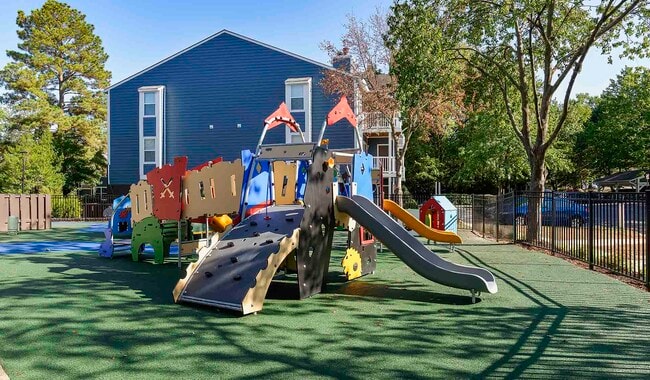 Playground areas throughout for pre-school and school-age children