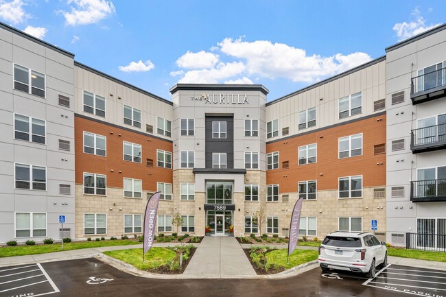 Front view of The Aurilla luxury apartments in Cottage Grove, MN - The Aurilla Apartments