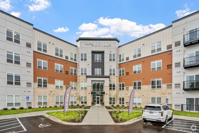 Front view of The Aurilla luxury apartments in Cottage Grove, MN - The Aurilla Rental