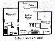 2BR/1BA