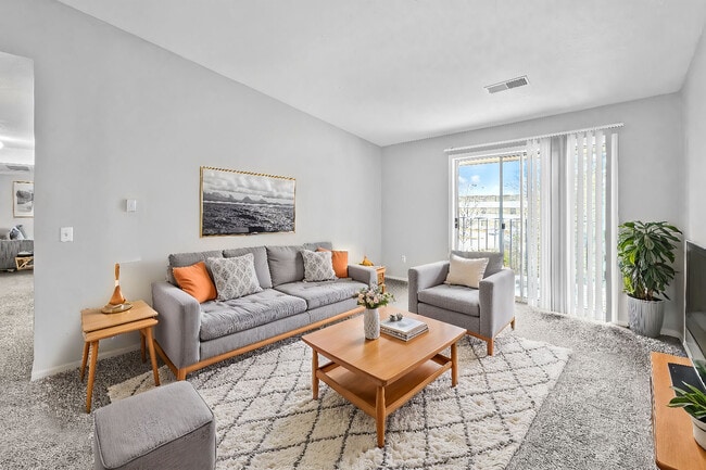 Sala de estar - Cambridge Court Apartments