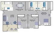 3BR/2BA