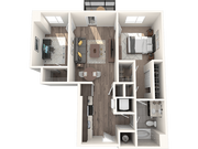 A5 1 Bedroom, 1 Bathroom, 1 Den