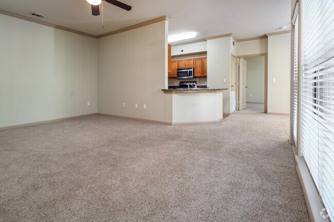 2BR, 2BA - 1097SF Living Room