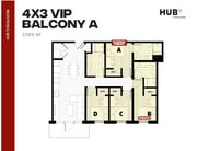 4x3 VIP Balcony A