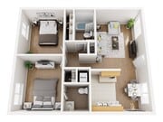 2 habitaciones