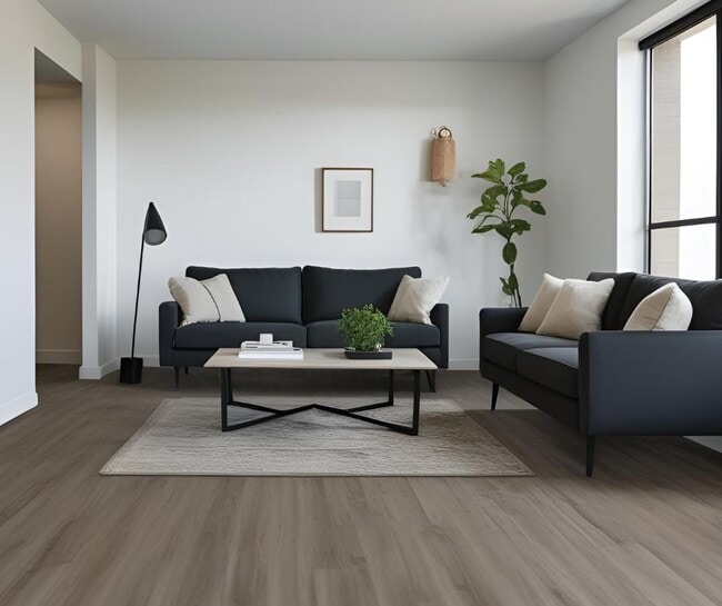 Visualizing the future: a rendering of our apartment after renovation with intended finishes. - Edina Grand Apartments