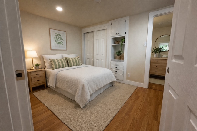 Virtually staged bedroom - 3201 Grand Ave Unit 3