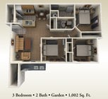3BR/2BA