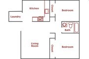2BR/1BA