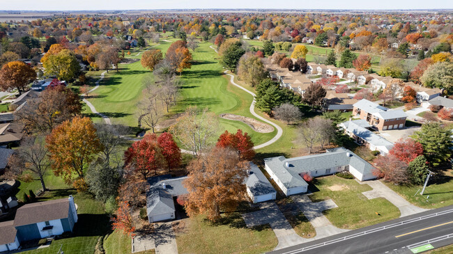 Aerial view with golf course - 2113 S Duncan Rd Townhome