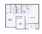 Apartamentos GV, planos de piso, tipo 1-1B