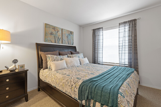 2 Bed 2 Bath Bedroom Main - Crown Pointe Apartments
