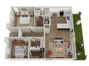 Discover luxury living with this stunning duplex floor plan designed for comfort and style.