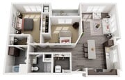 Floor Plan D3.1 | 22 Slate | Apartments in Madison, WI