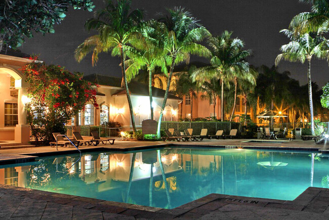 Nightime View of Pool - The Grove at Turtle Run Rental
