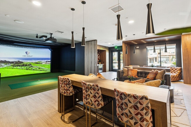 Hit a few golf balls at our multipurpose simulator
