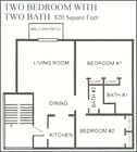 2BR/2BA
