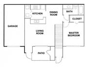 1BR/1BA
