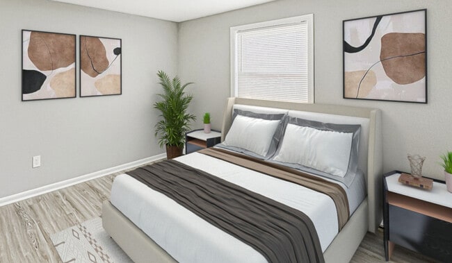 Bedroom 1 - Hamilton Court Apartments