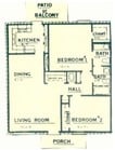 2BR/1.5BA
