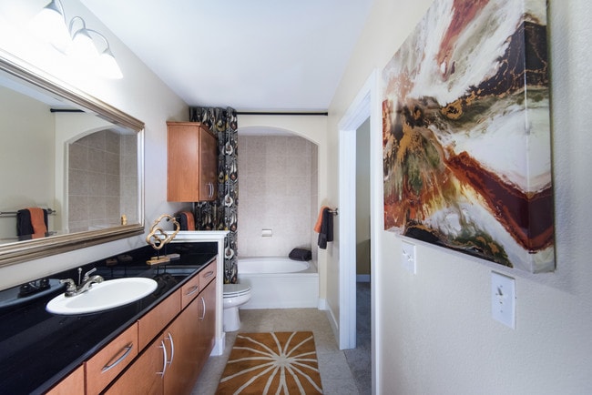 Spacious bathrooms with garden tubs