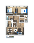 Explore this thoughtfully designed apartment for modern living and seamless comfort.