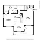 One bedroom apartment in Round Rock, Texas.