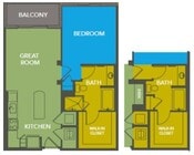 A1.1: 1bed 1bath