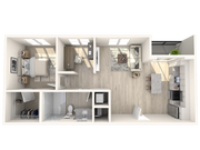 A3.1 | One Bedroom, One Bathroom + Den