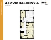 4x2 VIP Balcony A