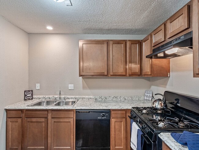 Kitchen with Wood Cabinets